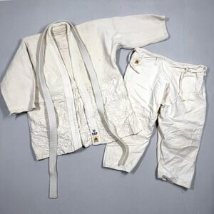 Vintage Judo Kodokan Uniform Youth Martial Arts Gi Jacket Pants Lion Brand Japan